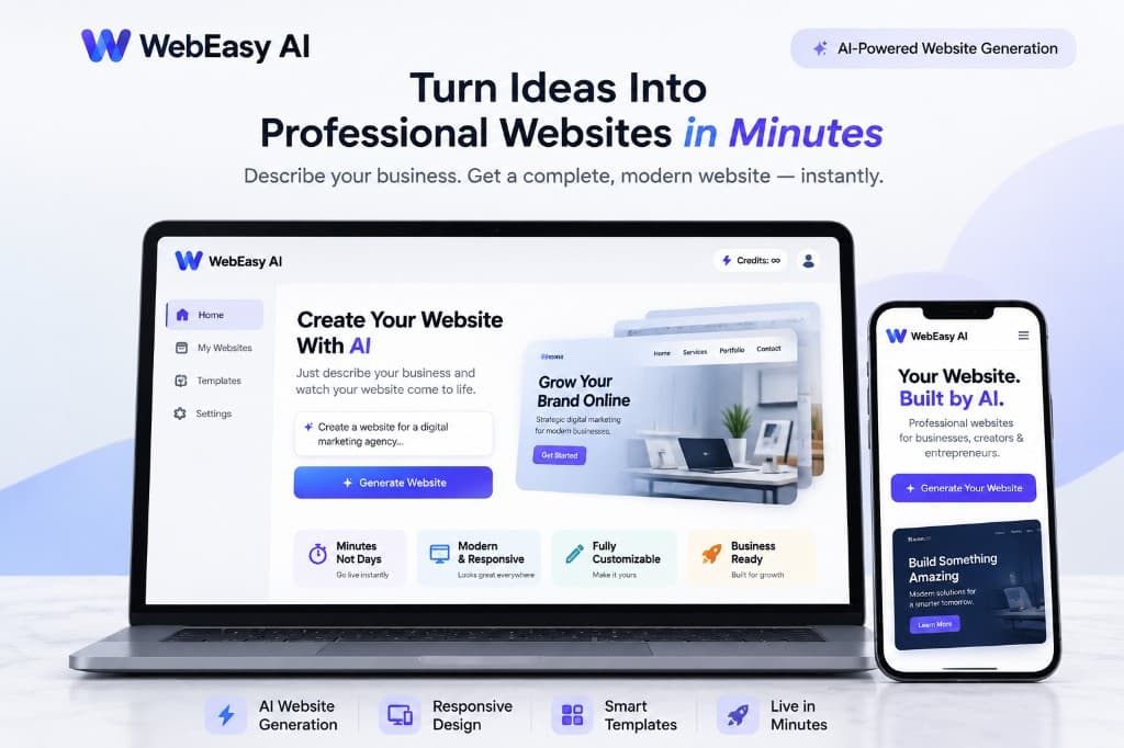 WebEasy AI product preview